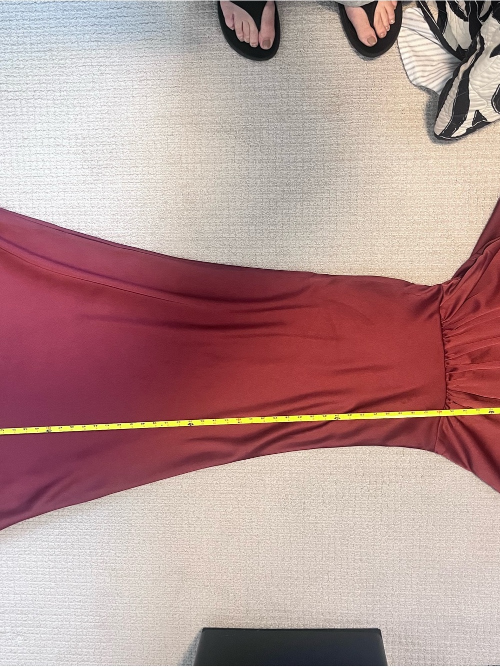 BHLDN Dark Rose Amelia V-Neck Dress - Picture 15 of 15